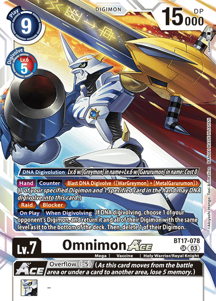 BT17-078 Omnimon ACE Single