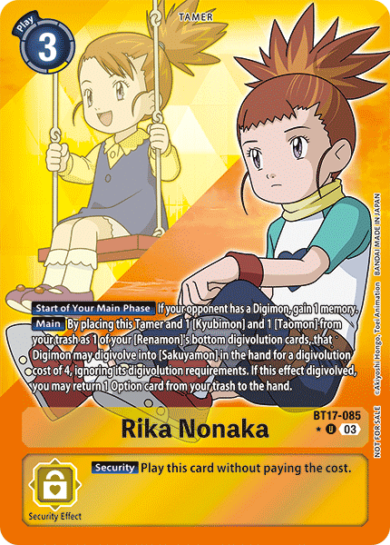 BT17-085 Rika Nonaka Alt Art Single