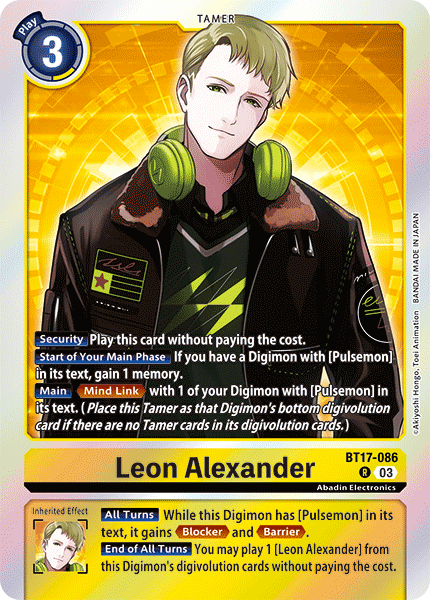 BT17-086 Leon Alexander Single