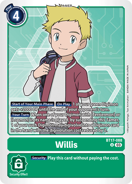 BT17-088 Willis Single