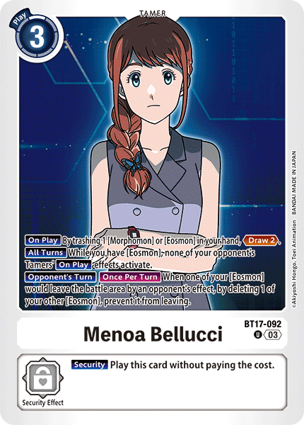 BT17-092 Menoa Bellucci Single