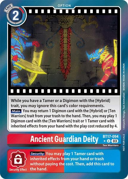 BT17-094 Ancient Guardian Deity Alt Art Single