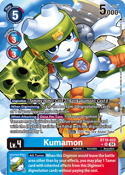 BT18-022 Kumamon Alt Art Single