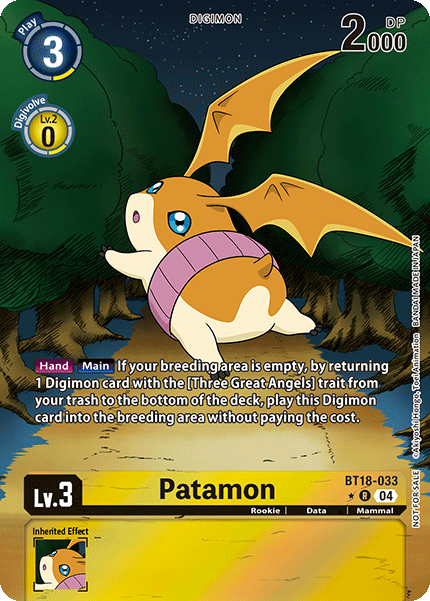 BT18-033 Patamon Alt Art Single