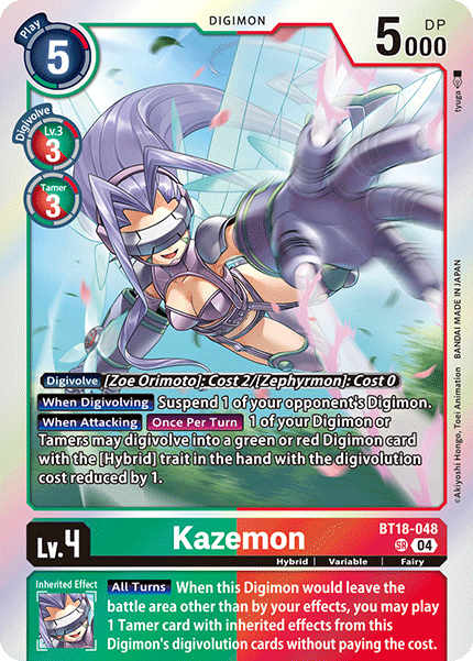 BT18-048 Kazemon Single