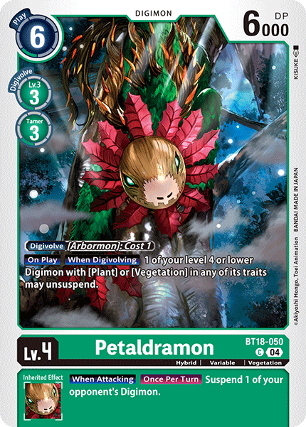 BT18-050 Petaldramon Single