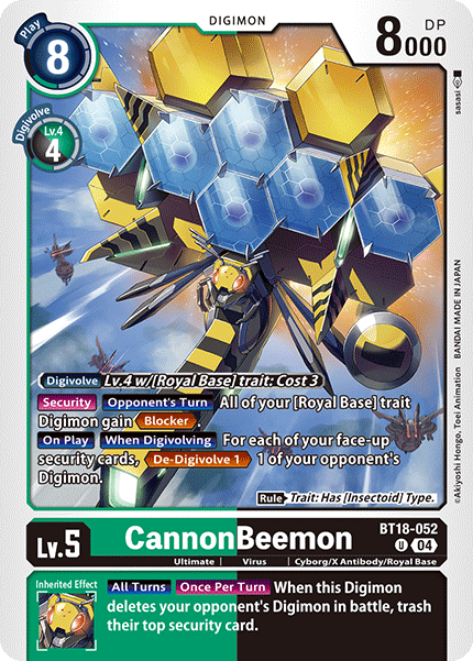 BT18-052 CannonBeemon Single