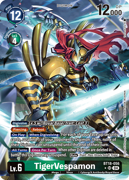 BT18-056 TigerVespamon Alt Art Single