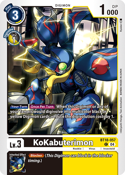 BT18-057 KoKabuterimon Single