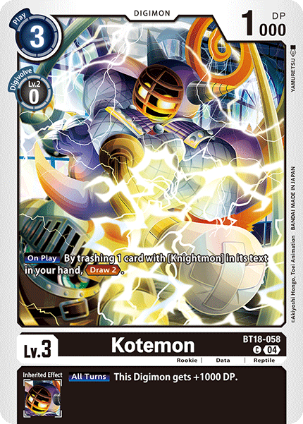 BT18-058 Kotemon Single