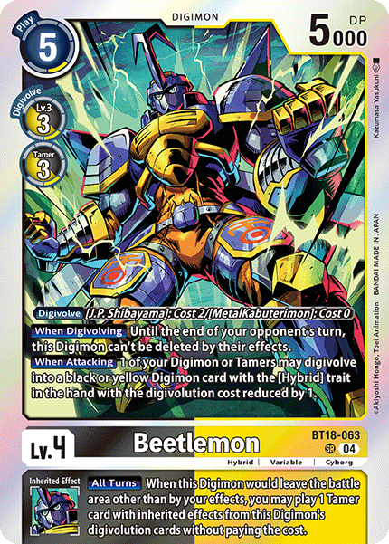 BT18-063 Beetlemon Single