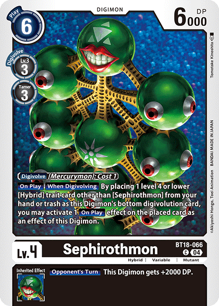 BT18-066 Sephirothmon Single