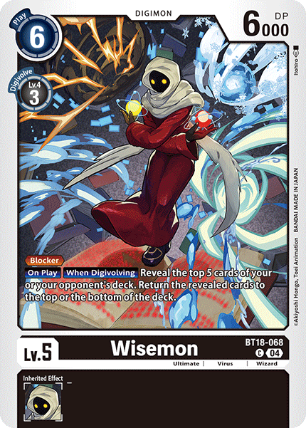 BT18-068 Wisemon Single