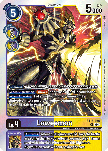 BT18-076 Loweemon Single