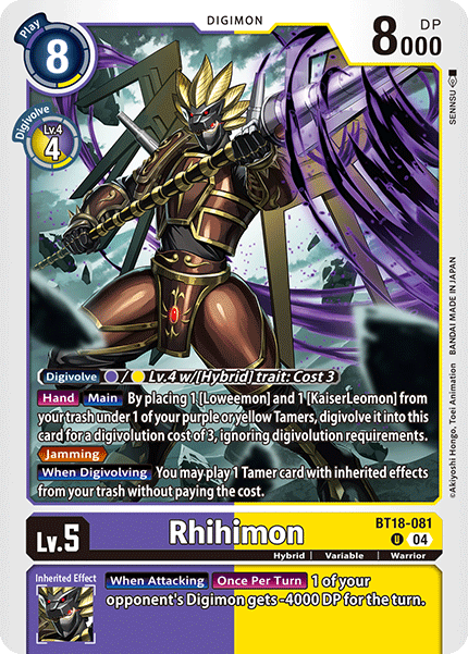 BT18-081 Rhihimon Single