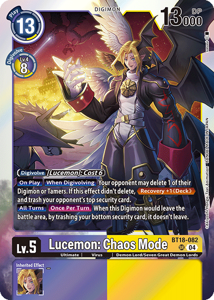 BT18-082 Lucemon: Chaos Mode Single