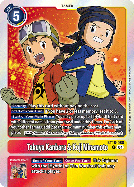 BT18-088 Takuya Kanbara & Koji Minamoto Single