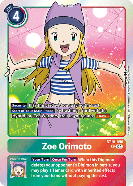 BT18-090 Zoe Orimoto Single