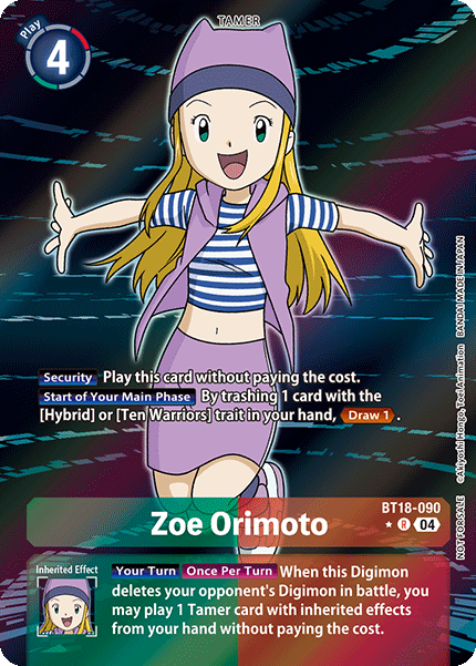 BT18-090 Zoe Orimoto Alt Art Single