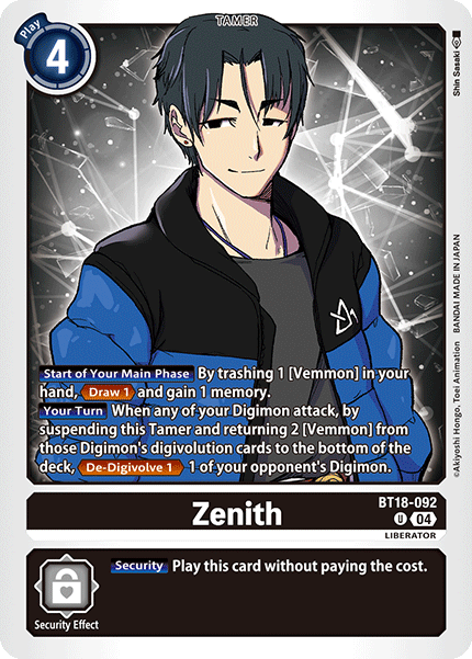 BT18-092 Zenith Single