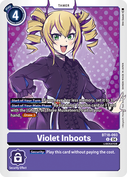 BT18-093 Violet Inboots Single