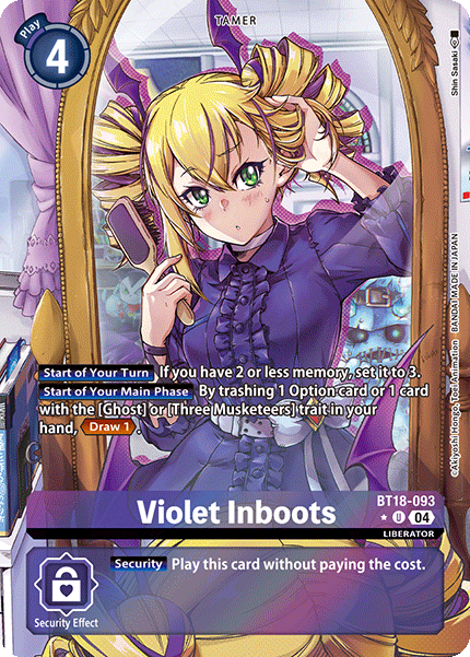 BT18-093 Violet Inboots Alt Art Single