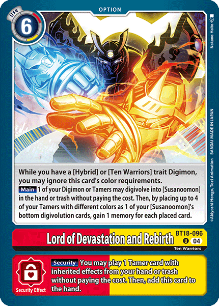 BT18-096 Lord of Devastation and Rebirth Single