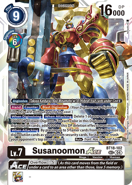 BT18-102 Susanoomon ACE Single