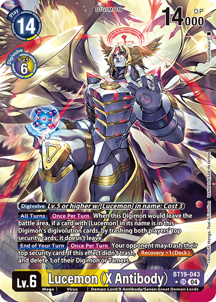 BT19-043 Lucemon (X Antibody) Alt Art Single