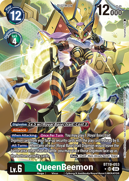 BT19-053 QueenBeemon Alt Art Single