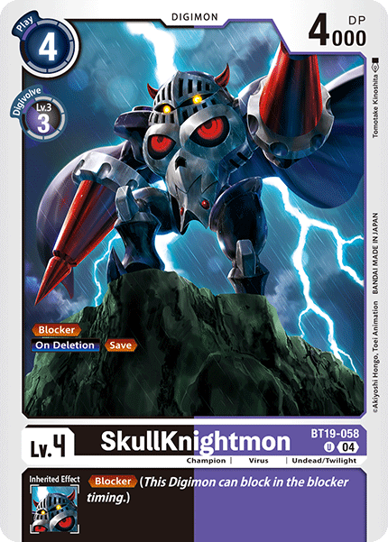 BT19-058 SkullKnightmon Single