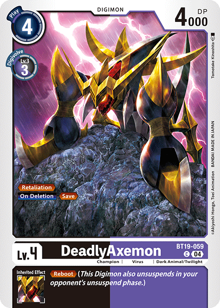 BT19-059 DeadlyAxemon Single