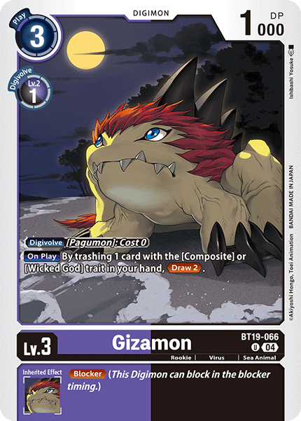 BT19-066 Gizamon Single