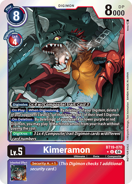 BT19-070 Kimeramon Alt Art Single