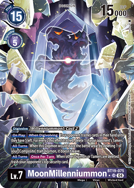 BT19-075 MoonMillenniummon Alt Art Single