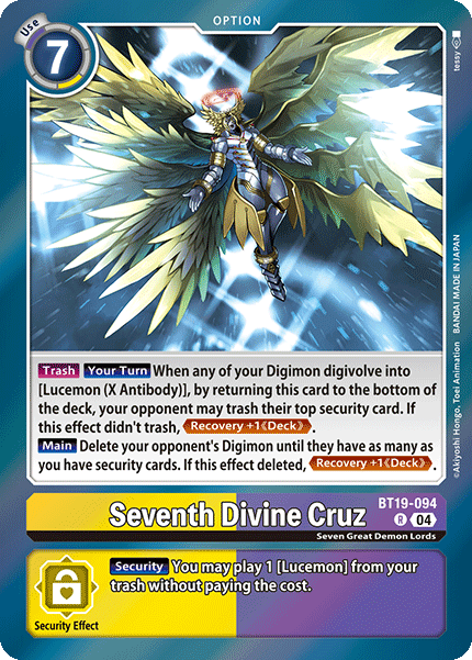 BT19-094 Seventh Divine Cruz Single