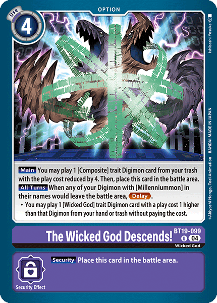 BT19-099 The Wicked God Descends! Single