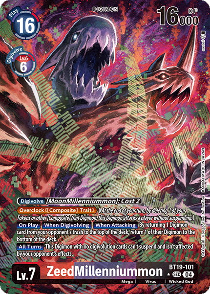 BT19-101 ZeedMillenniummon Alt Art Single