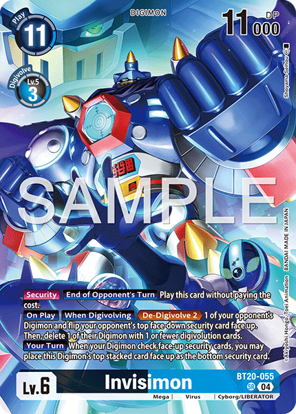 BT20-055 Invisimon (Digimon Liberator Debuggers Set) SIngle