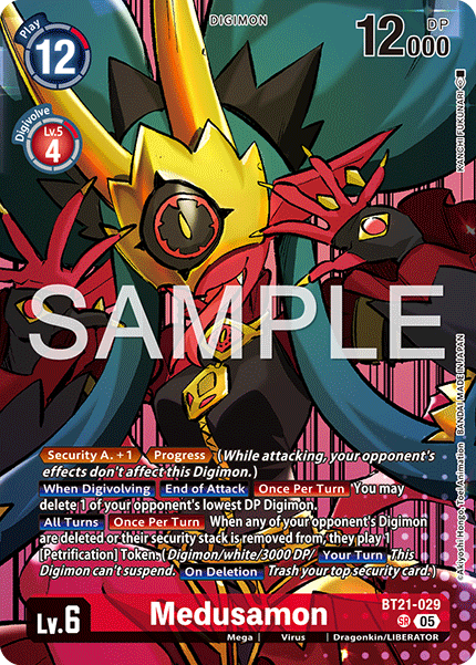 BT21-029 Medusamon (Digimon Liberator Debuggers Set) Single