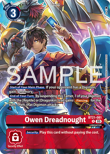 BT21-081 Owen Dreadnought (Digimon Liberator Debuggers Set) Single