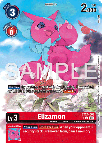 BT24-008 Elizamon Box Topper Foil Single