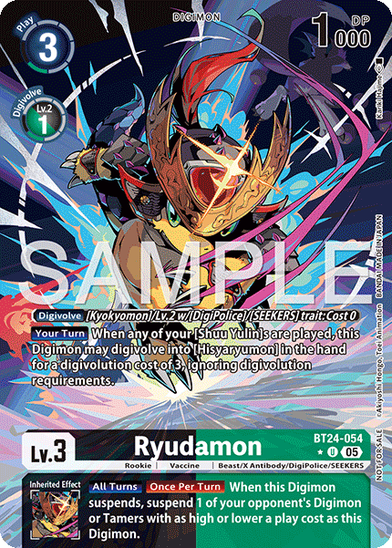 BT24-054 Ryudamon Box Topper Foil Single