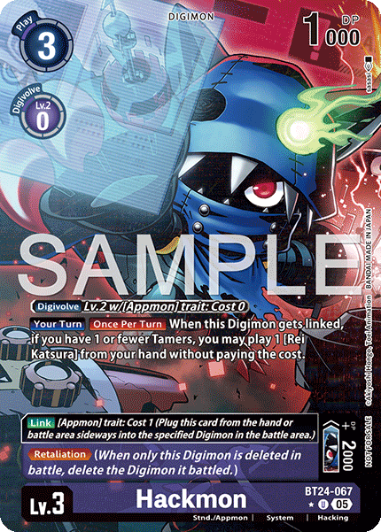BT24-067 Hackmon Box Topper Foil Single