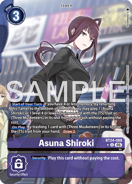 BT24-088 Asuna Shiroki Alternate Art Single