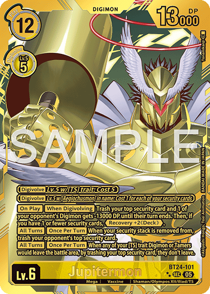 BT24-101 Jupitermon Rare Pull Single