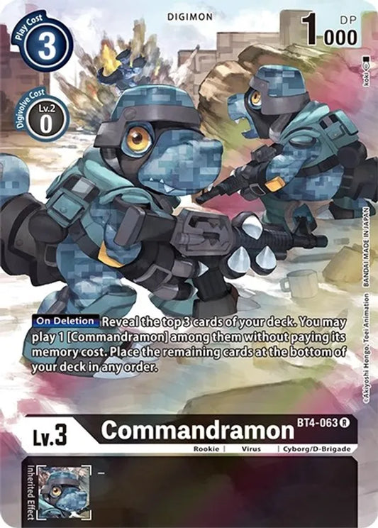 BT4-063 Alternate Art Commandramon Single