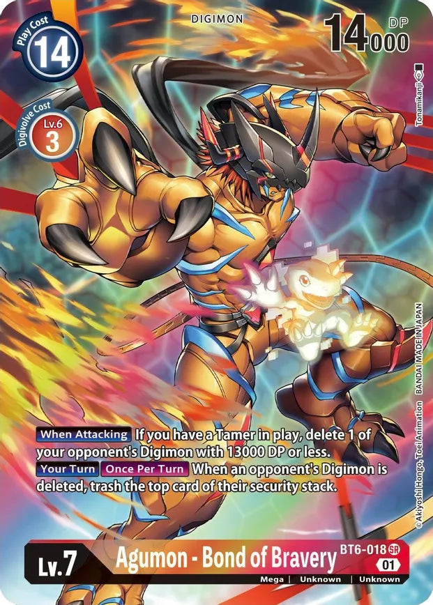 BT6-018 Agumon - Bond of Bravery (Alternate Art) Single