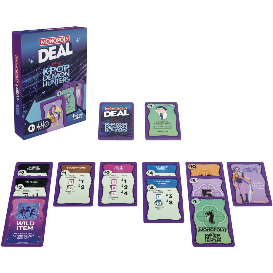Monopoly Deal K-Pop Demon Hunters