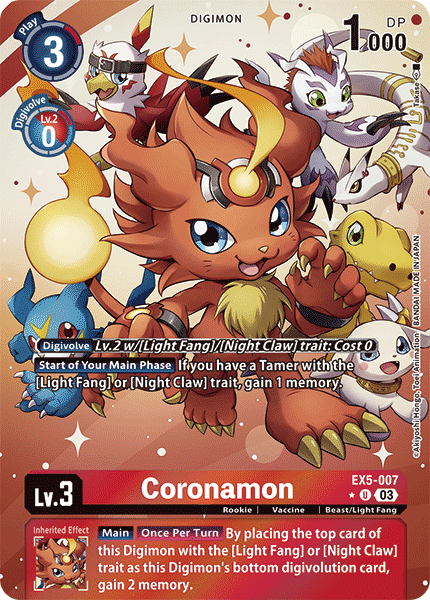 EX5-007 Coronamon Alt Art Single